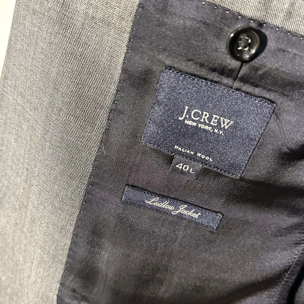 J.Crew Ludlow Italian Wool Blazer – Vitale Barberis Canonico – 40 Long – Modern